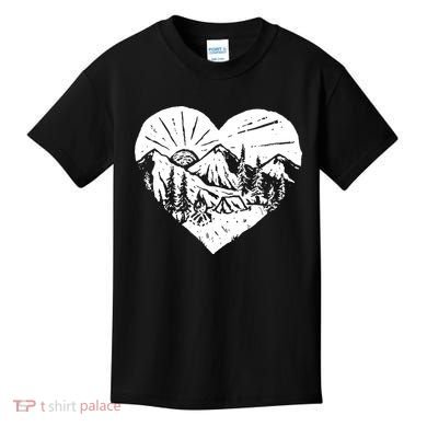 Hiking Mountains Nature Lover Kids T-Shirt