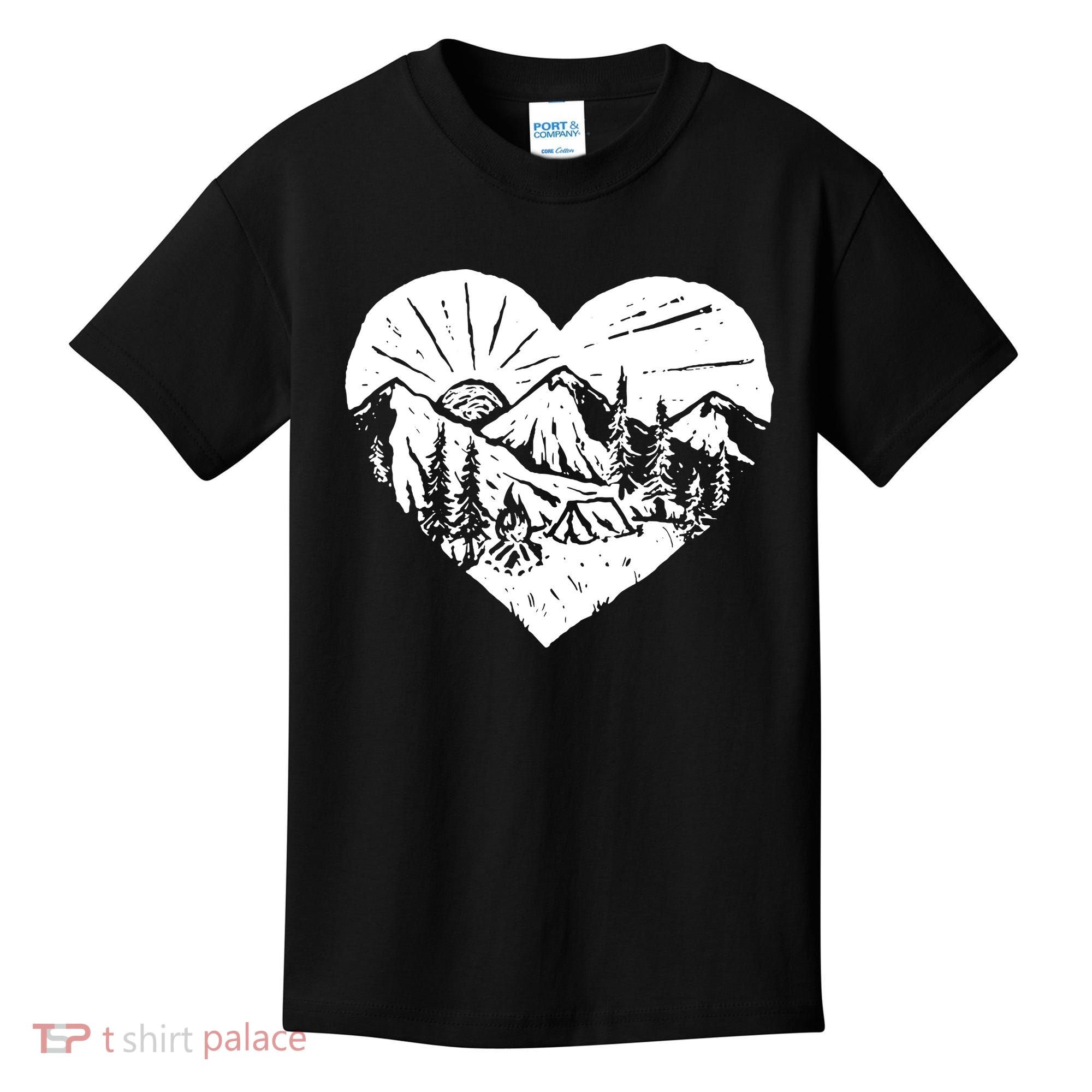 Hiking Mountains Nature Lover Kids T-Shirt