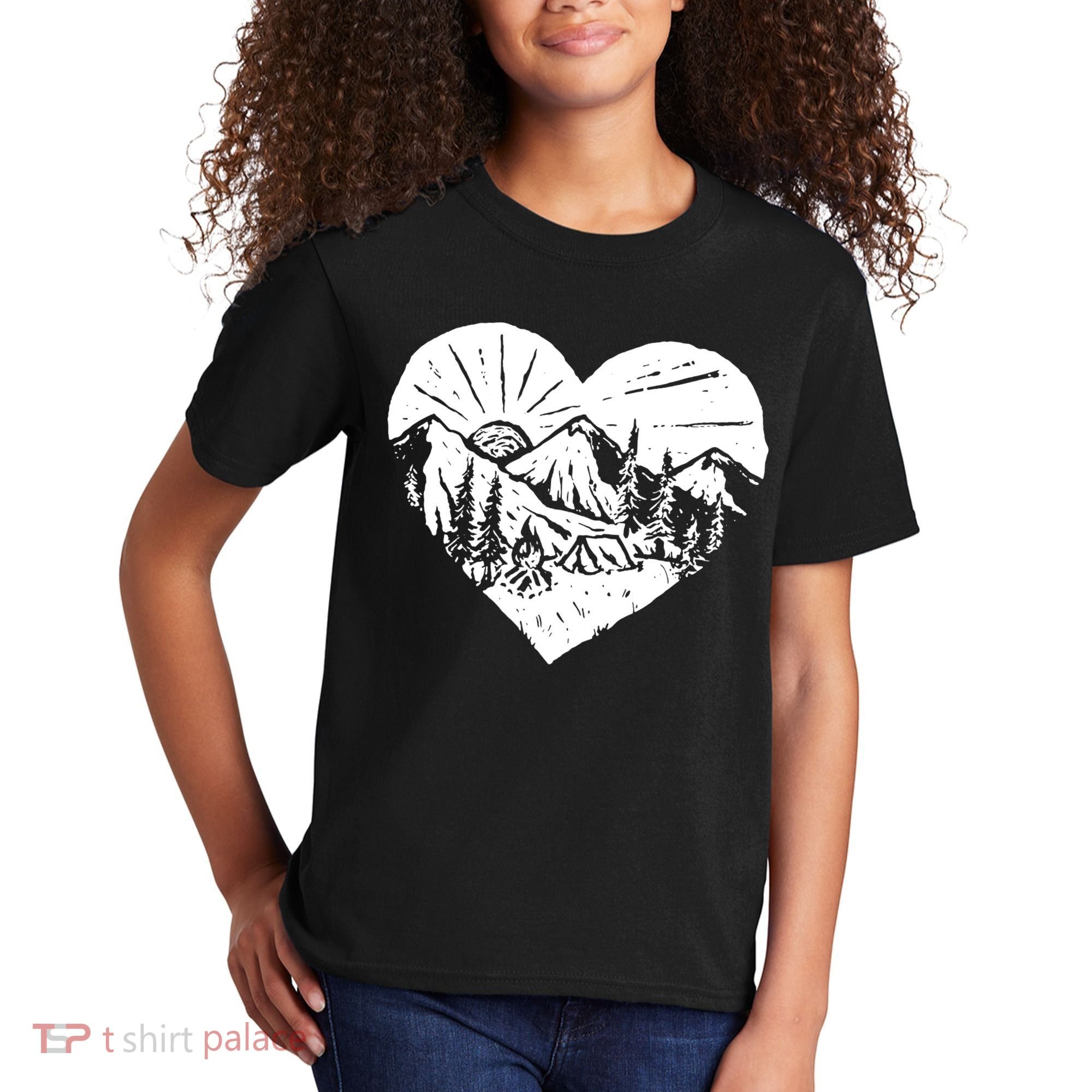 Hiking Mountains Nature Lover Kids T-Shirt