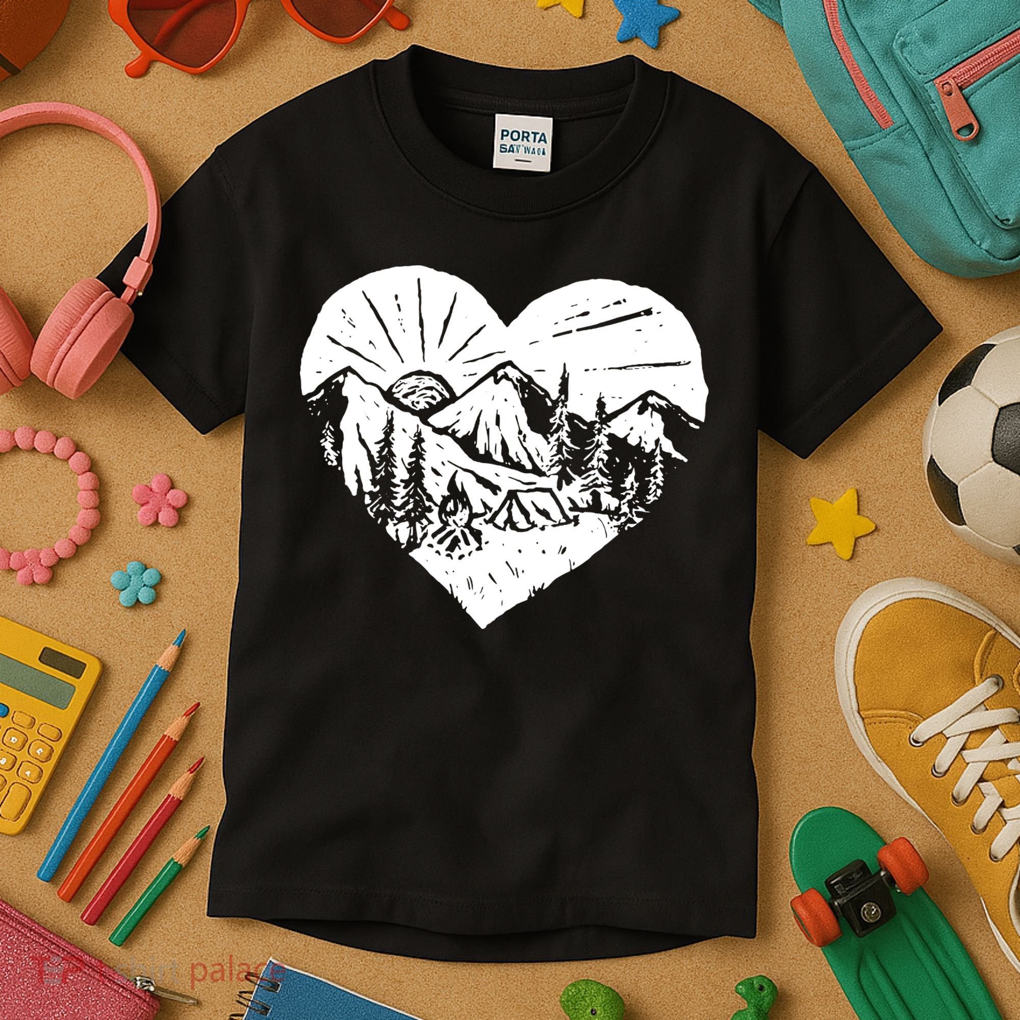 Hiking Mountains Nature Lover Kids T-Shirt