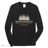 Huron Manis National Forest Michigan Long Sleeve Shirt thumb 0