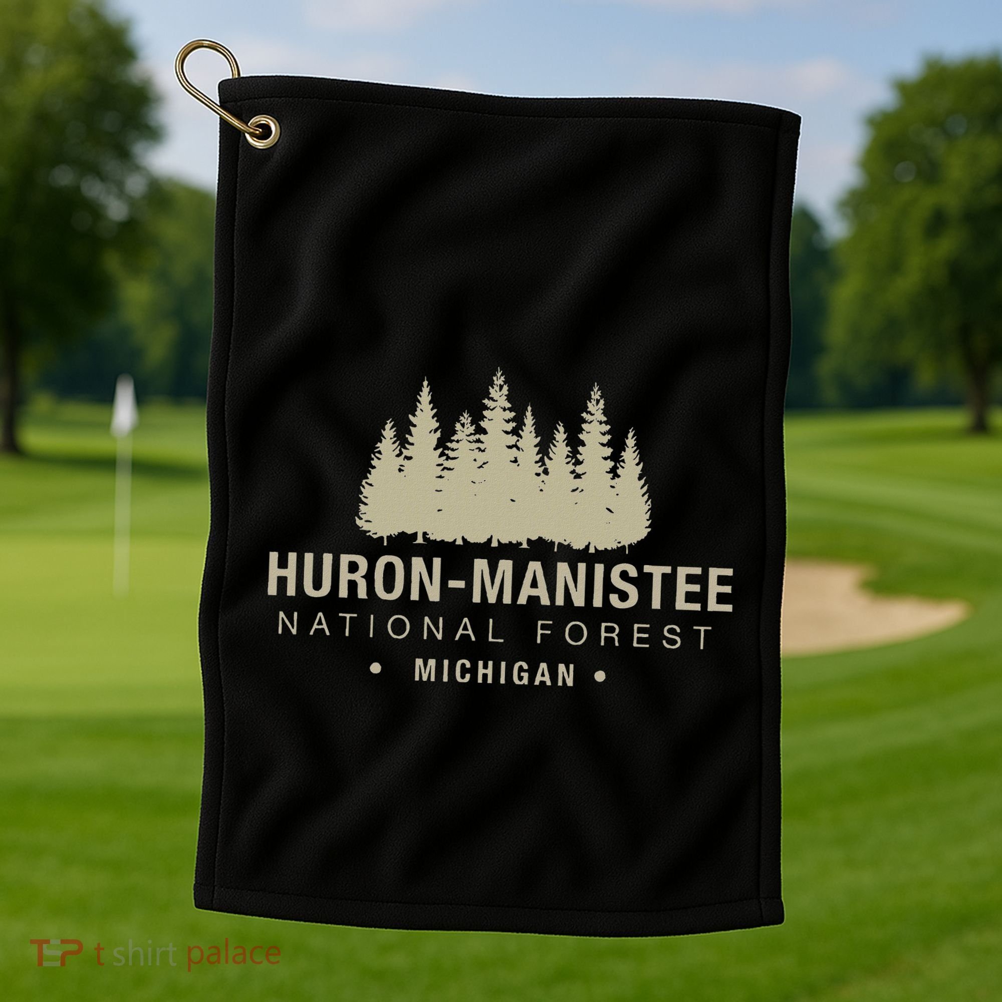 Huron Manis National Forest Michigan Golf Towel
