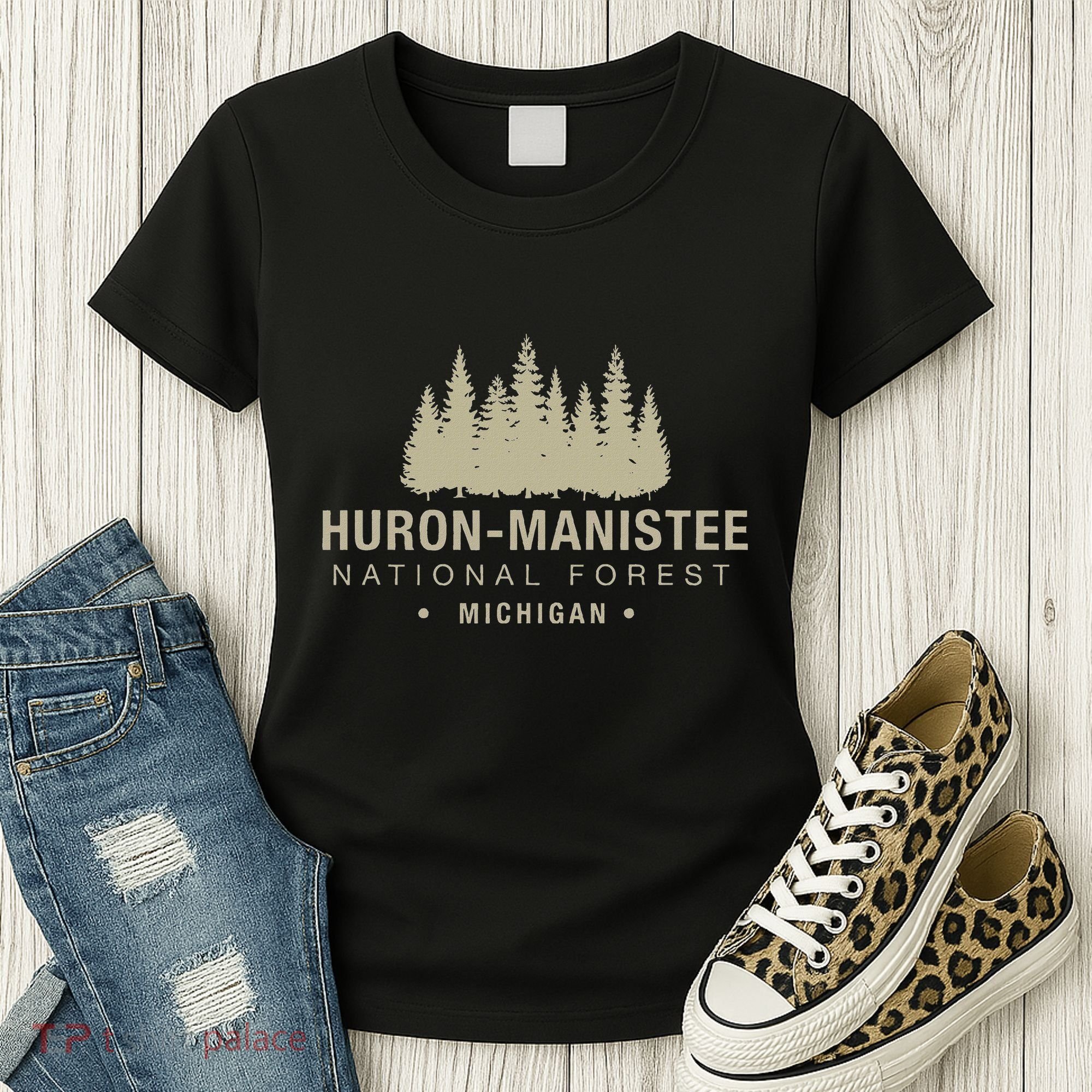 Huron Manis National Forest Michigan Women's T-Shirt