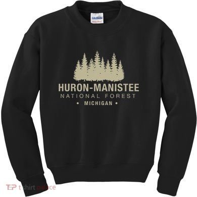 Huron Manis National Forest Michigan Kids Sweatshirt