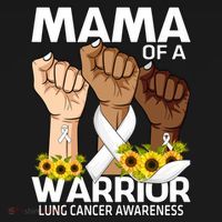Hand Mama Of A Warrior Lung Cancer Awareness Gift Pajama Set thumb 2