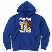 Hand Mama Of A Warrior Lung Cancer Awareness Gift Hoodie thumb 0