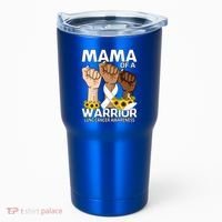 Hand Mama Of A Warrior Lung Cancer Awareness Gift Tumbler thumb 0