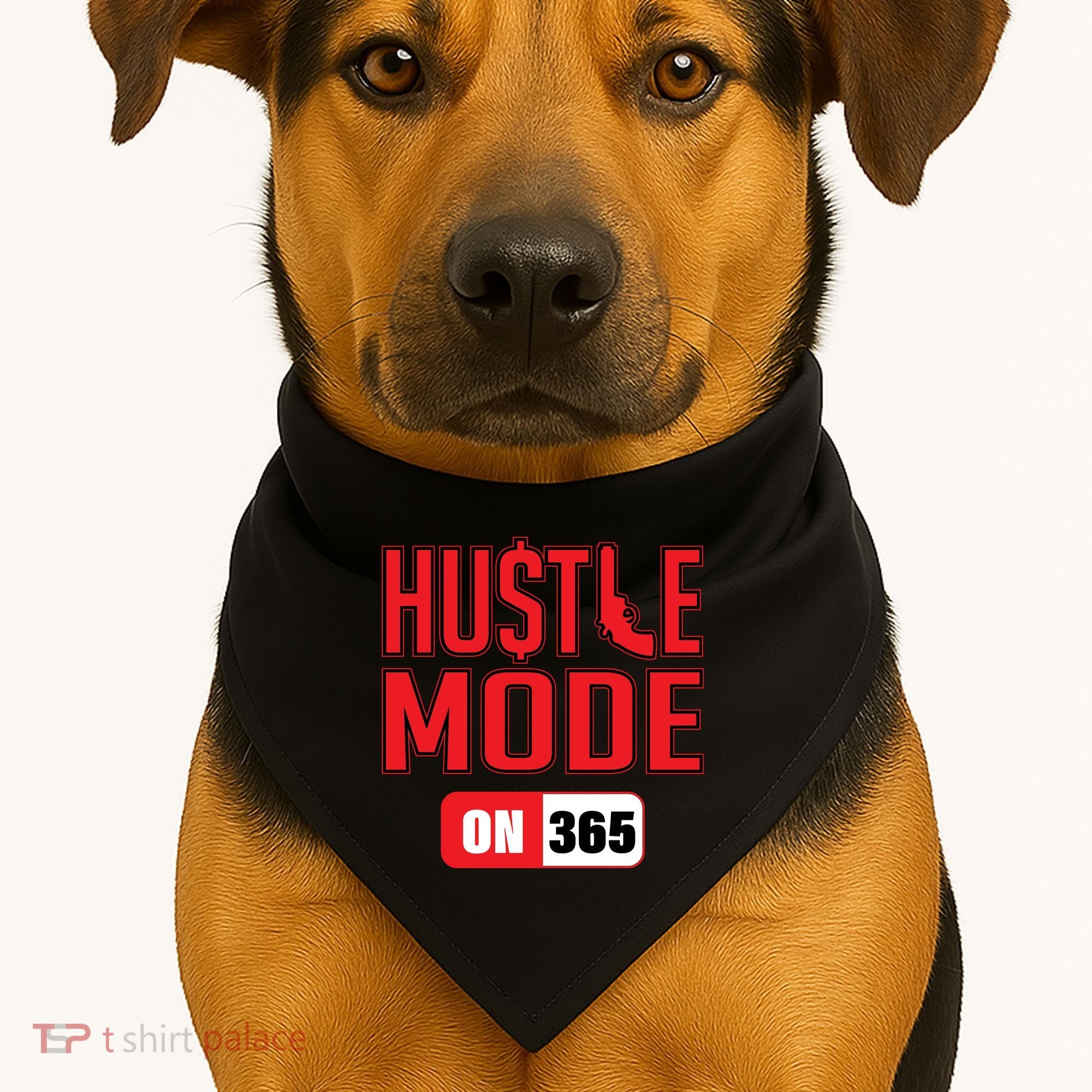 Hustle Mode On 365 USA-Made Doggie Bandana