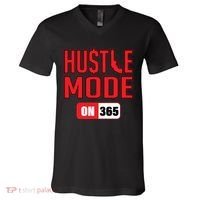 Hustle Mode On 365 V-Neck T-Shirt thumb 0