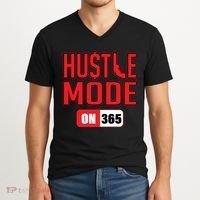 Hustle Mode On 365 V-Neck T-Shirt thumb 2
