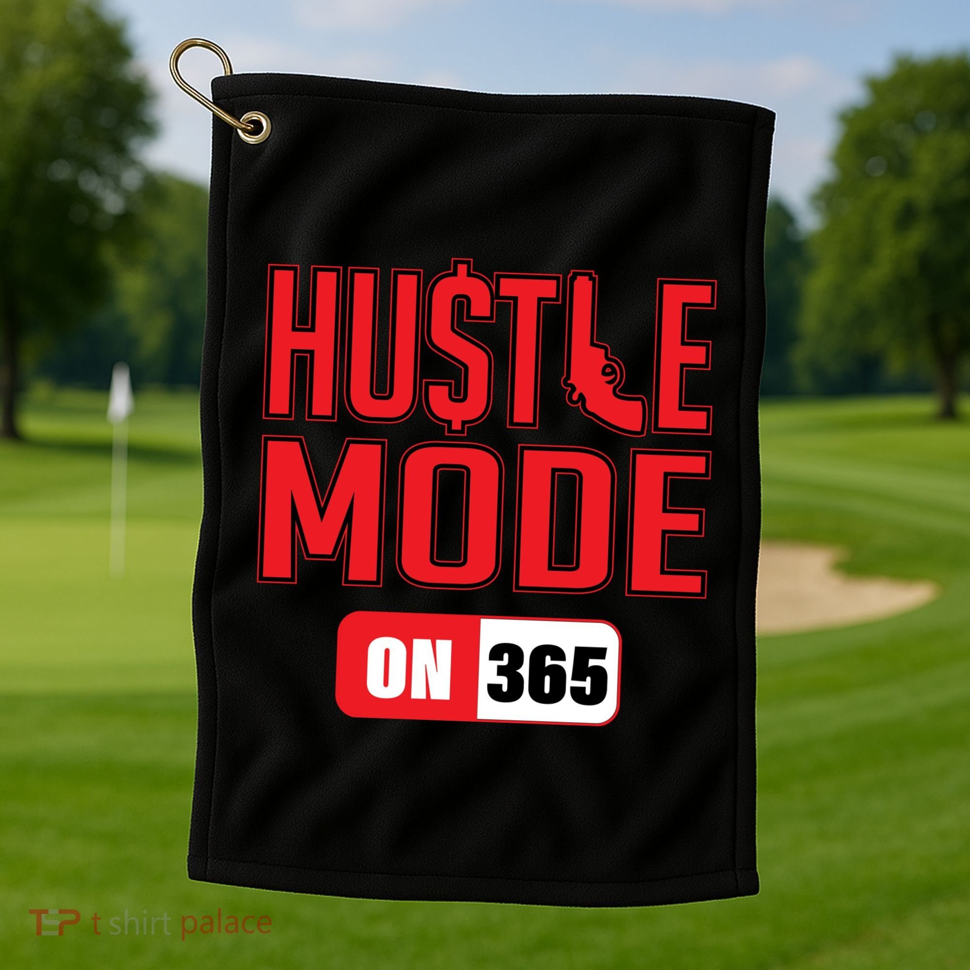 Hustle Mode On 365 Golf Towel