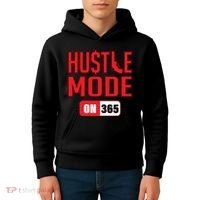 Hustle Mode On 365 Kids Hoodie thumb 4