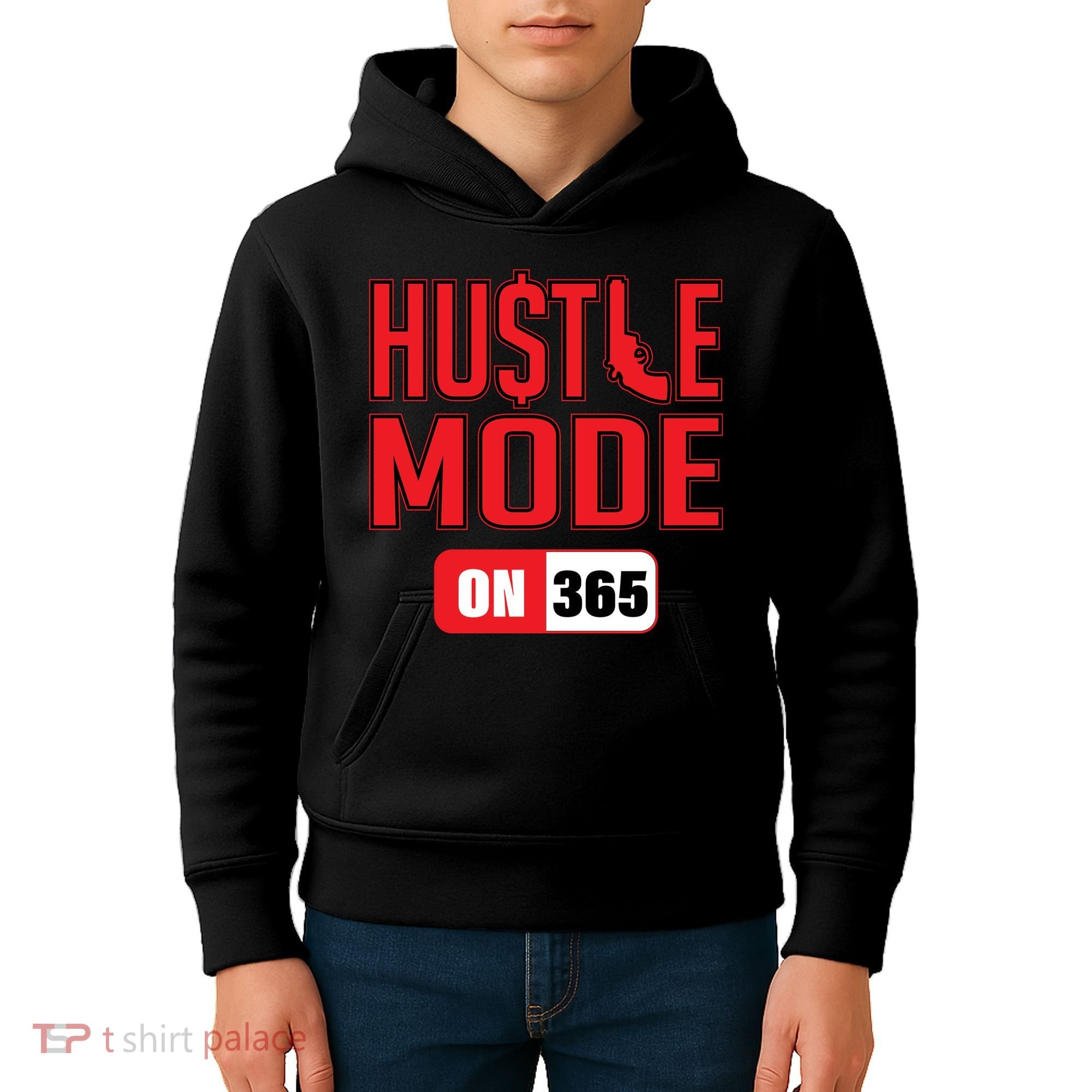 Hustle Mode On 365 Kids Hoodie