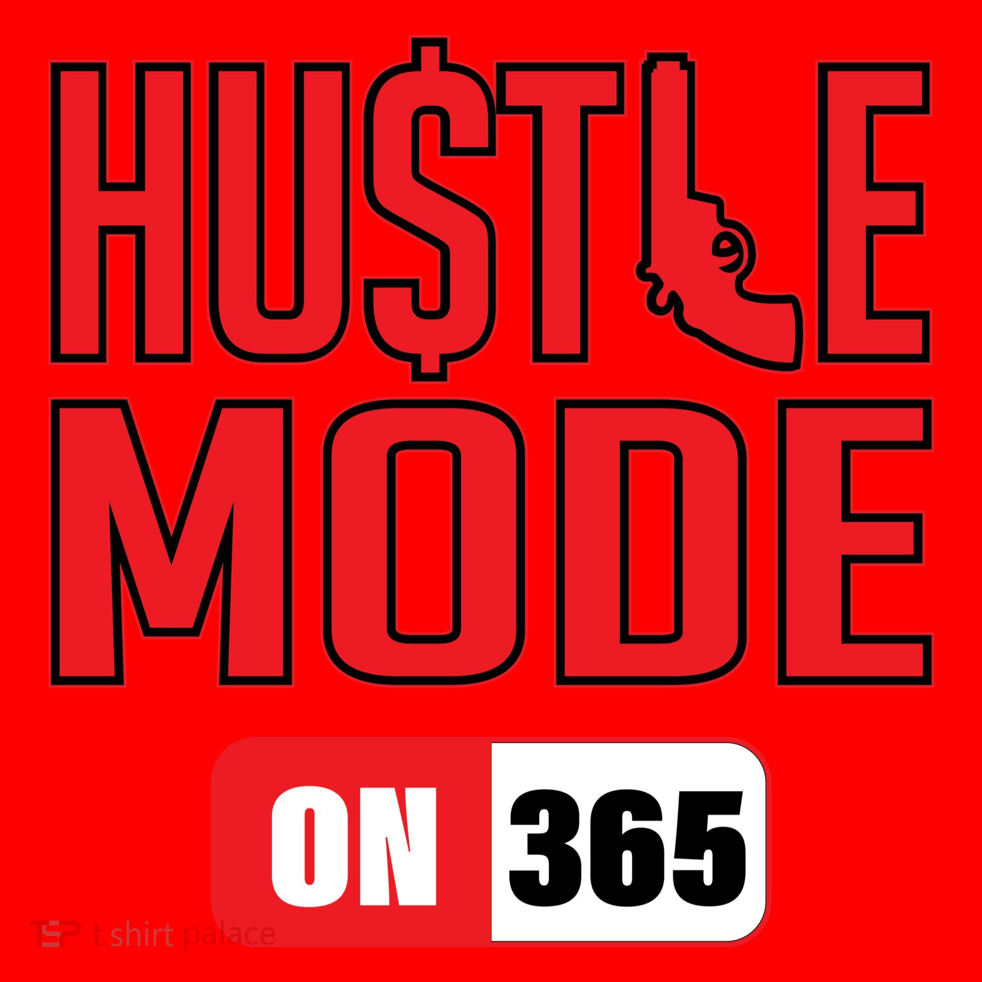 Hustle Mode On 365 Santa Hat