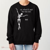 Hear Me Out No Funny Sassy Skeleton Gift Women's Sweatshirt thumb 0