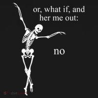 Hear Me Out No Funny Sassy Skeleton Gift Women's Hoodie thumb 2
