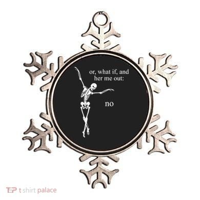 Hear Me Out No Funny Sassy Skeleton Gift Ornament