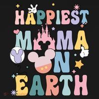 Happiest Mama On Earth Mother's Day For Best Mom Ever Mother's Day Women's Hoodie thumb 2