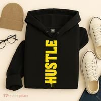 HUSTLE MODE ON , HARD Motivational Saying Hoodie thumb 4