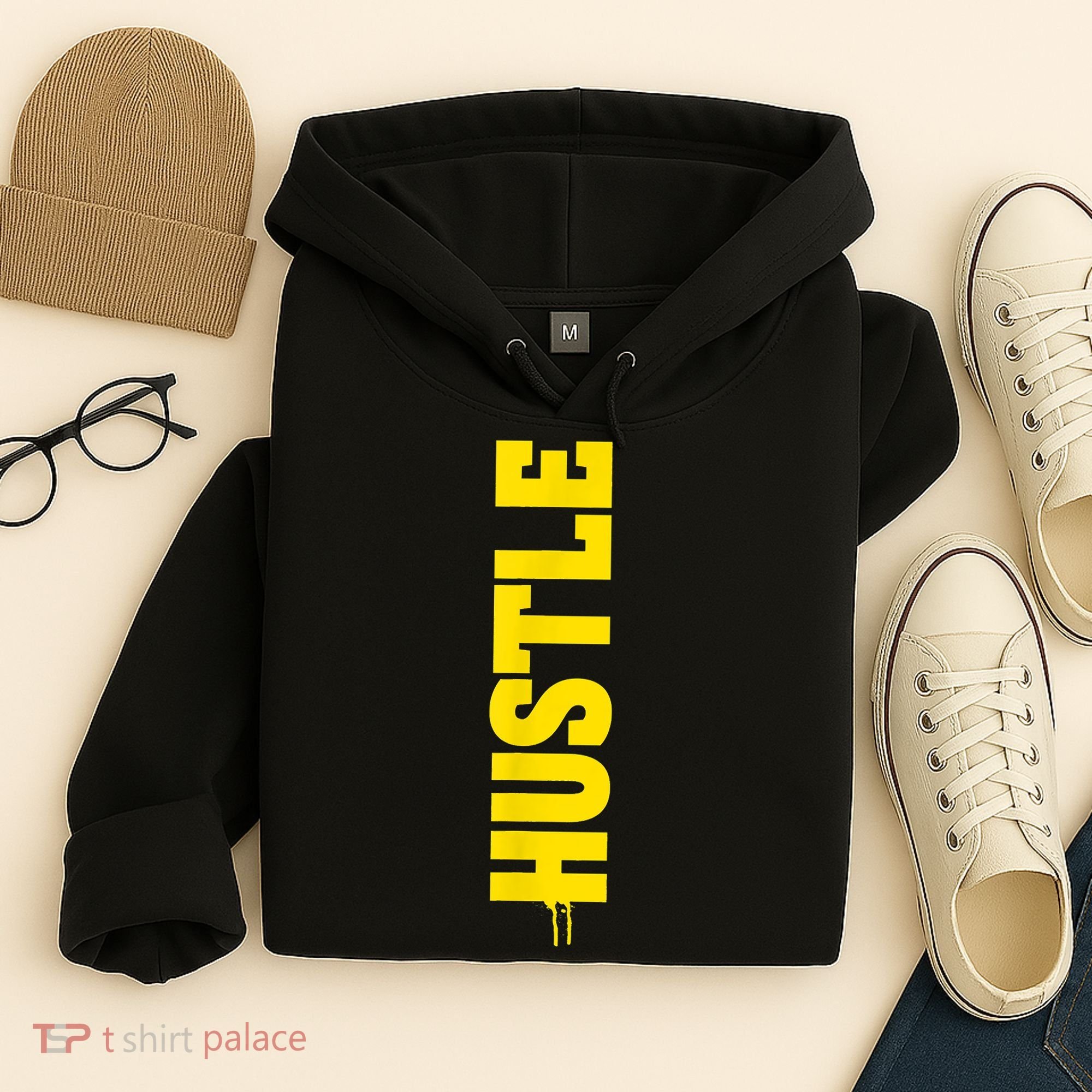 HUSTLE MODE ON , HARD Motivational Saying Hoodie