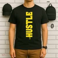 HUSTLE MODE ON , HARD Motivational Saying T-Shirt thumb 6
