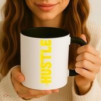 HUSTLE MODE ON , HARD Motivational Saying Coffee Mug thumb 3