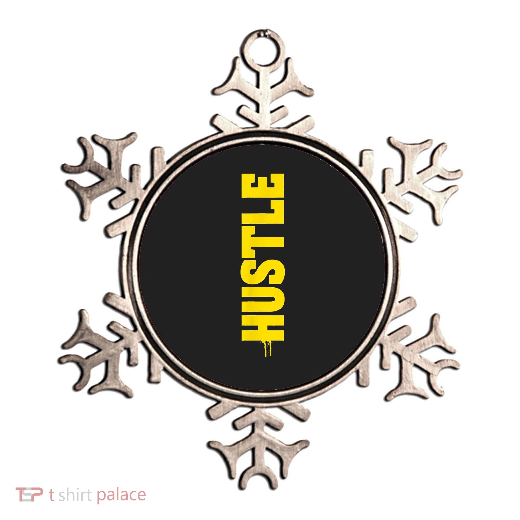 HUSTLE MODE ON , HARD Motivational Saying Ornament
