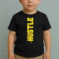 HUSTLE MODE ON , HARD Motivational Saying Toddler T-Shirt thumb 2