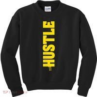 HUSTLE MODE ON , HARD Motivational Saying Kids Sweatshirt thumb 0