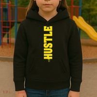 HUSTLE MODE ON , HARD Motivational Saying Kids Hoodie thumb 3