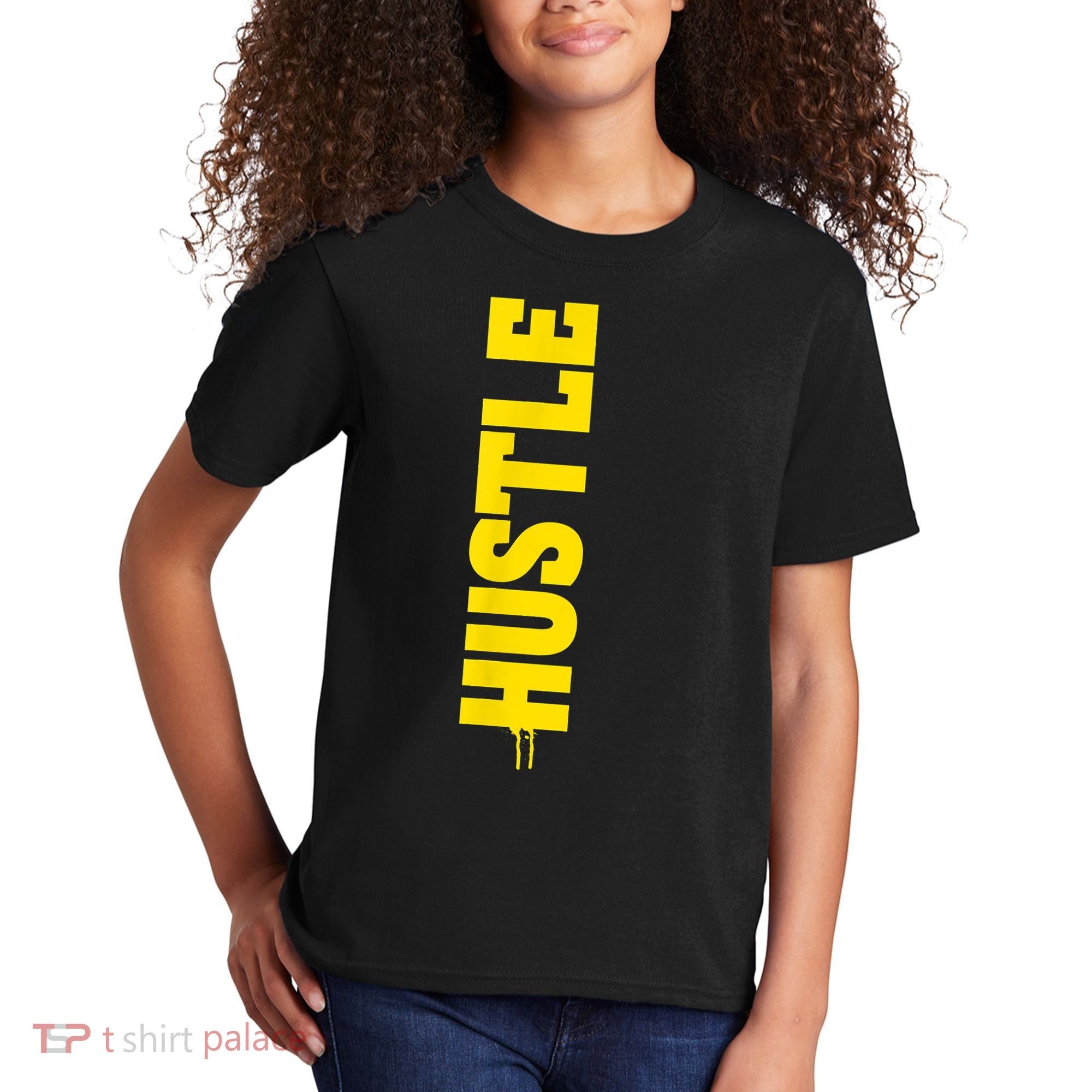 HUSTLE MODE ON , HARD Motivational Saying Kids T-Shirt