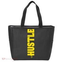 HUSTLE MODE ON , HARD Motivational Saying Tote Bag thumb 0