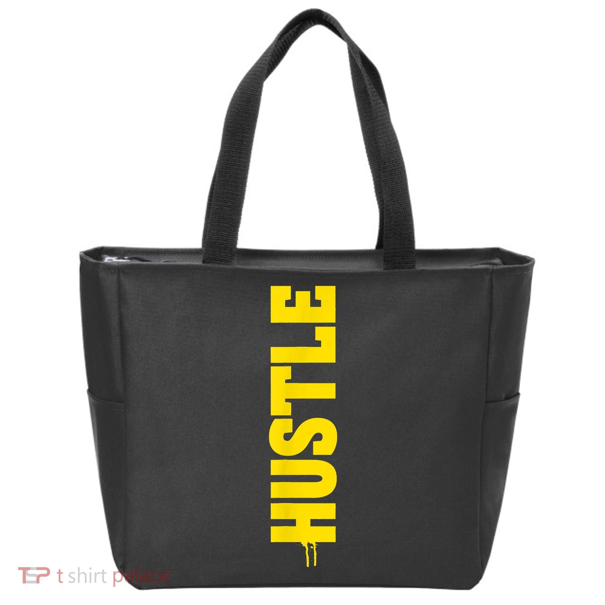 HUSTLE MODE ON , HARD Motivational Saying Tote Bag
