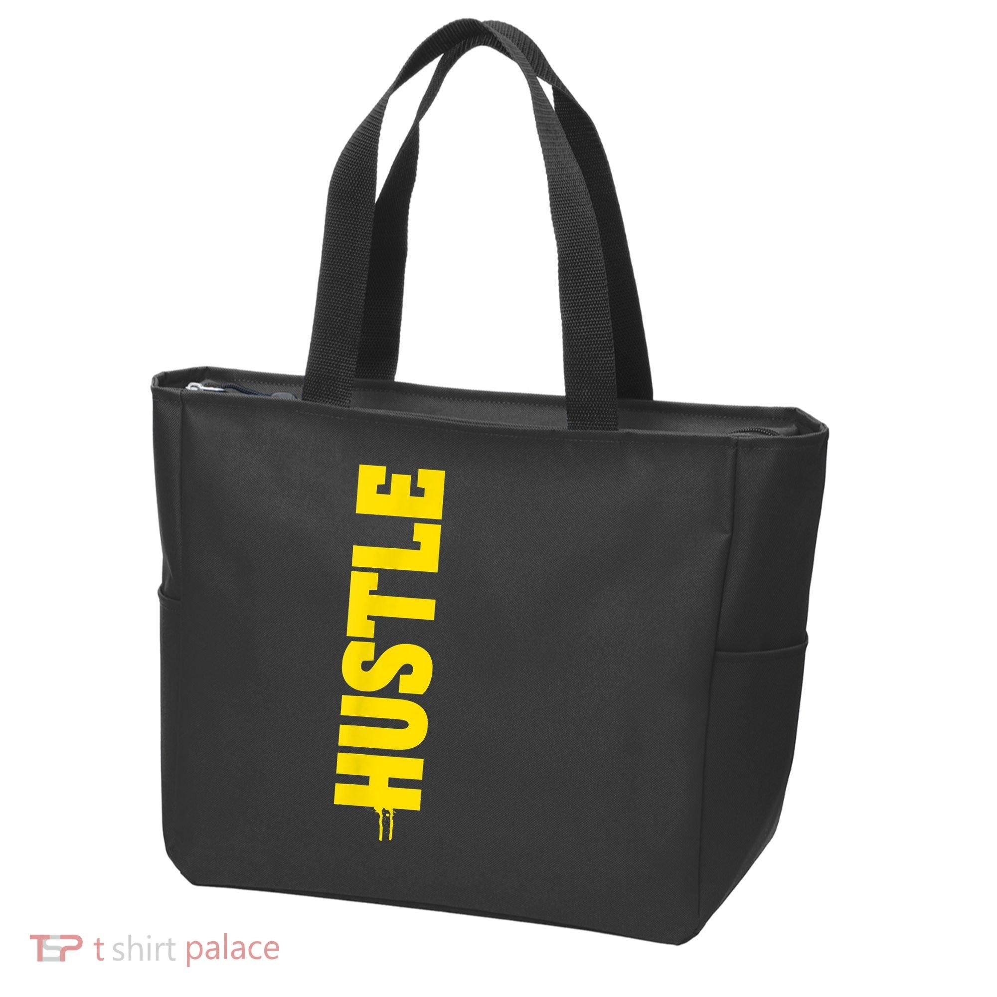 HUSTLE MODE ON , HARD Motivational Saying Tote Bag