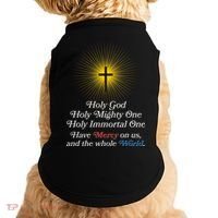 Holy Mighty One Catholic Christian Prayer Doggie Tank thumb 0
