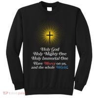 Holy Mighty One Catholic Christian Prayer Sweatshirt thumb 0