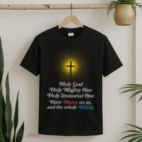 Holy Mighty One Catholic Christian Prayer T-Shirt thumb 2