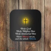 Holy Mighty One Catholic Christian Prayer Coaster thumb 0