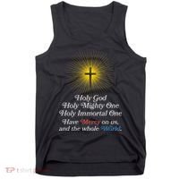 Holy Mighty One Catholic Christian Prayer Tank Top thumb 0