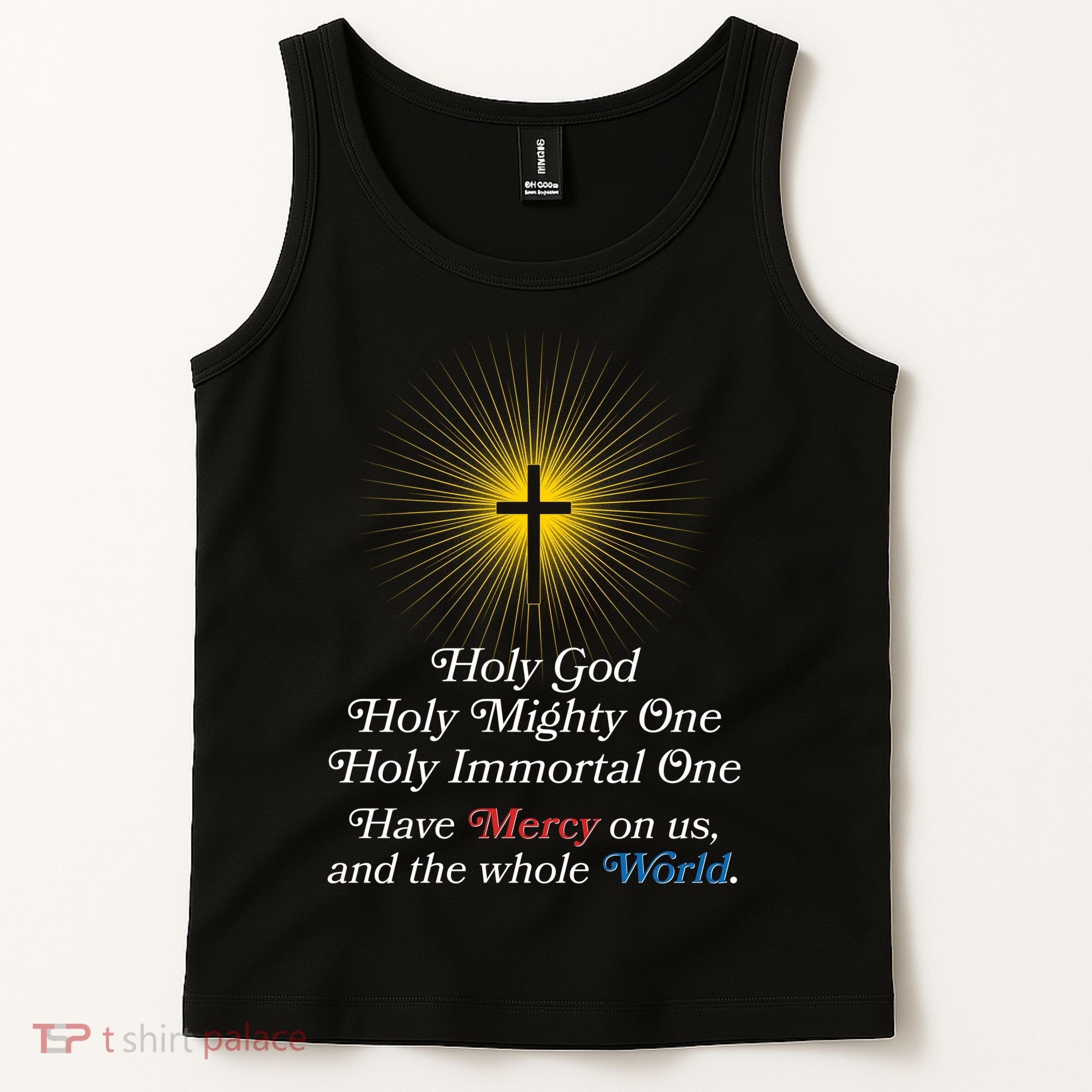 Holy Mighty One Catholic Christian Prayer Tank Top
