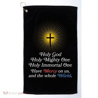 Holy Mighty One Catholic Christian Prayer Golf Towel