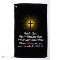 Holy Mighty One Catholic Christian Prayer Golf Towel thumb 0
