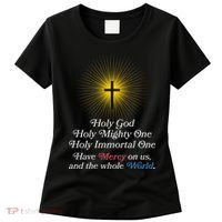 Holy Mighty One Catholic Christian Prayer Women's T-Shirt thumb 0