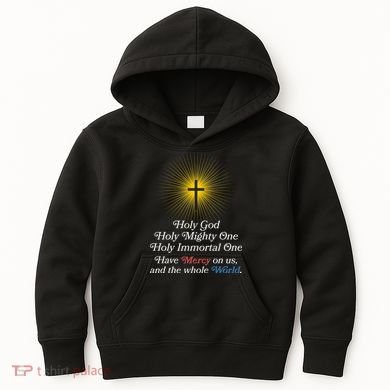 Holy Mighty One Catholic Christian Prayer Kids Hoodie