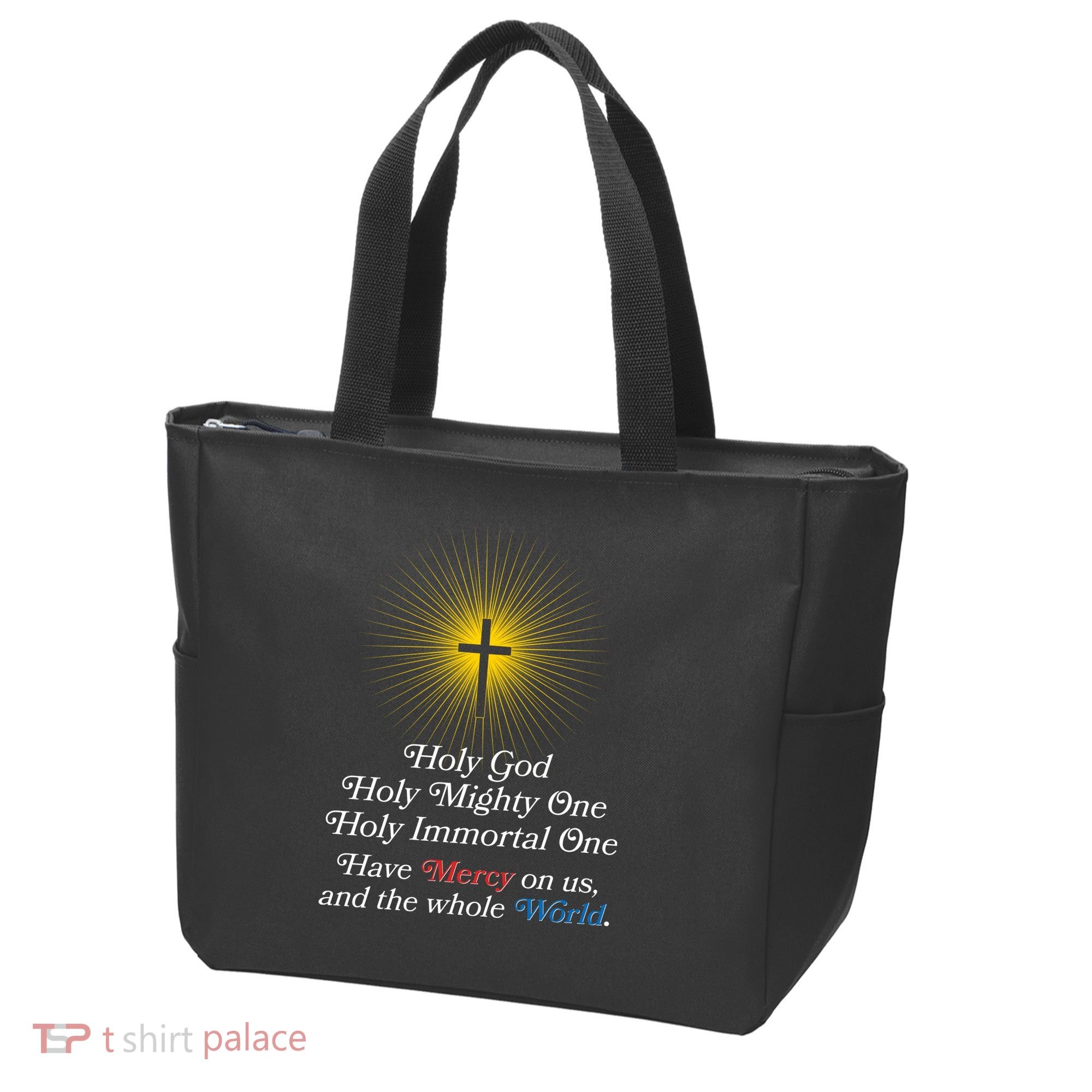 Holy Mighty One Catholic Christian Prayer Tote Bag