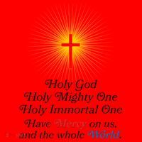 Holy Mighty One Catholic Christian Prayer Santa Hat thumb 1