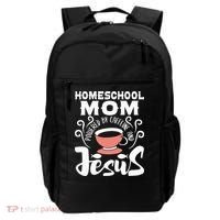 Homeschool Mom Powered By Caffeine And Jesus Homeschooling Backpack thumb 0