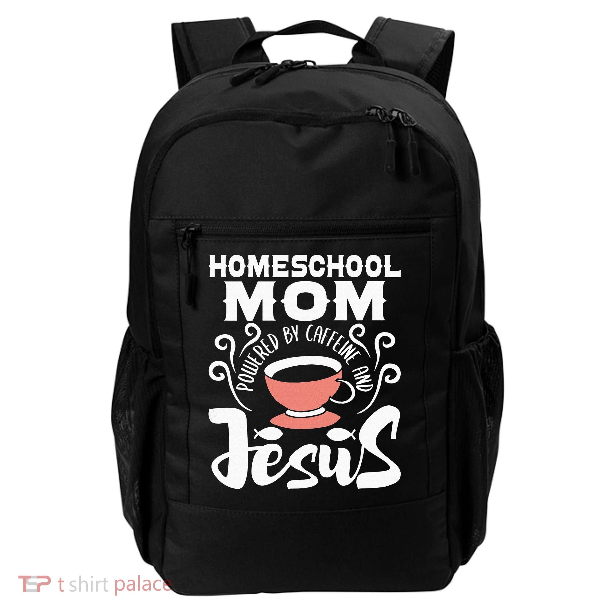 Homeschool Mom Powered By Caffeine And Jesus Homeschooling Backpack