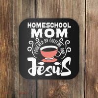 Homeschool Mom Powered By Caffeine And Jesus Homeschooling Coaster thumb 0