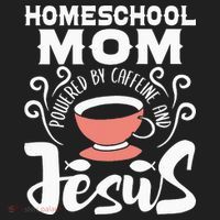 Homeschool Mom Powered By Caffeine And Jesus Homeschooling Hat thumb 2